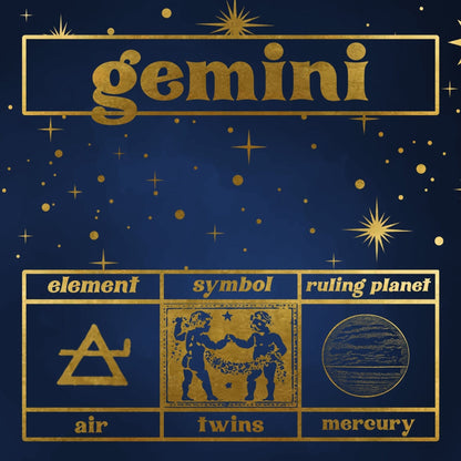 Gemini Zodiac Gift Box Set
