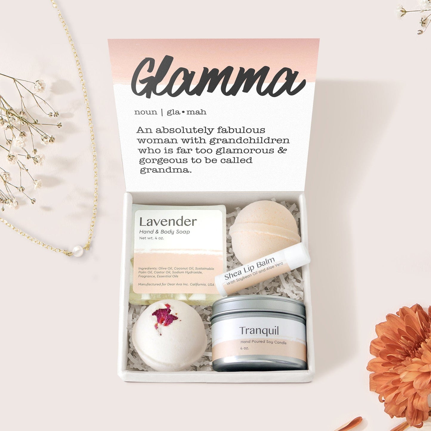 Glamma Pearl Necklace Gift Box Set