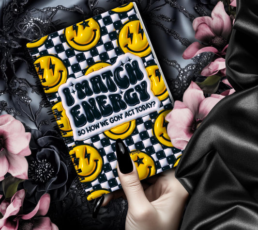 Matching Energy Smile Face Reusable Sticker Book