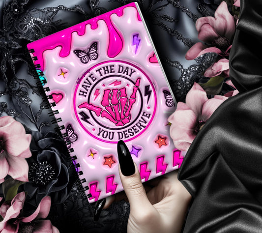 Have the Day You Deserve Reusable Sticker Book