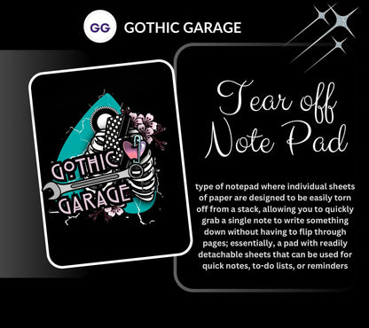 Gothic Study Tracker Notepad