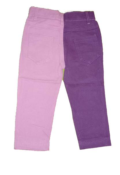 Pink Tie Dye Top & Pink Purple Spliced Jeans