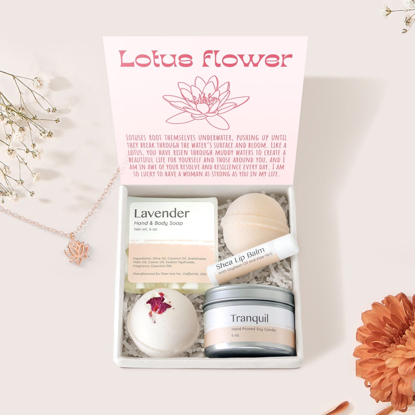Lotus Spa Gift Box Set