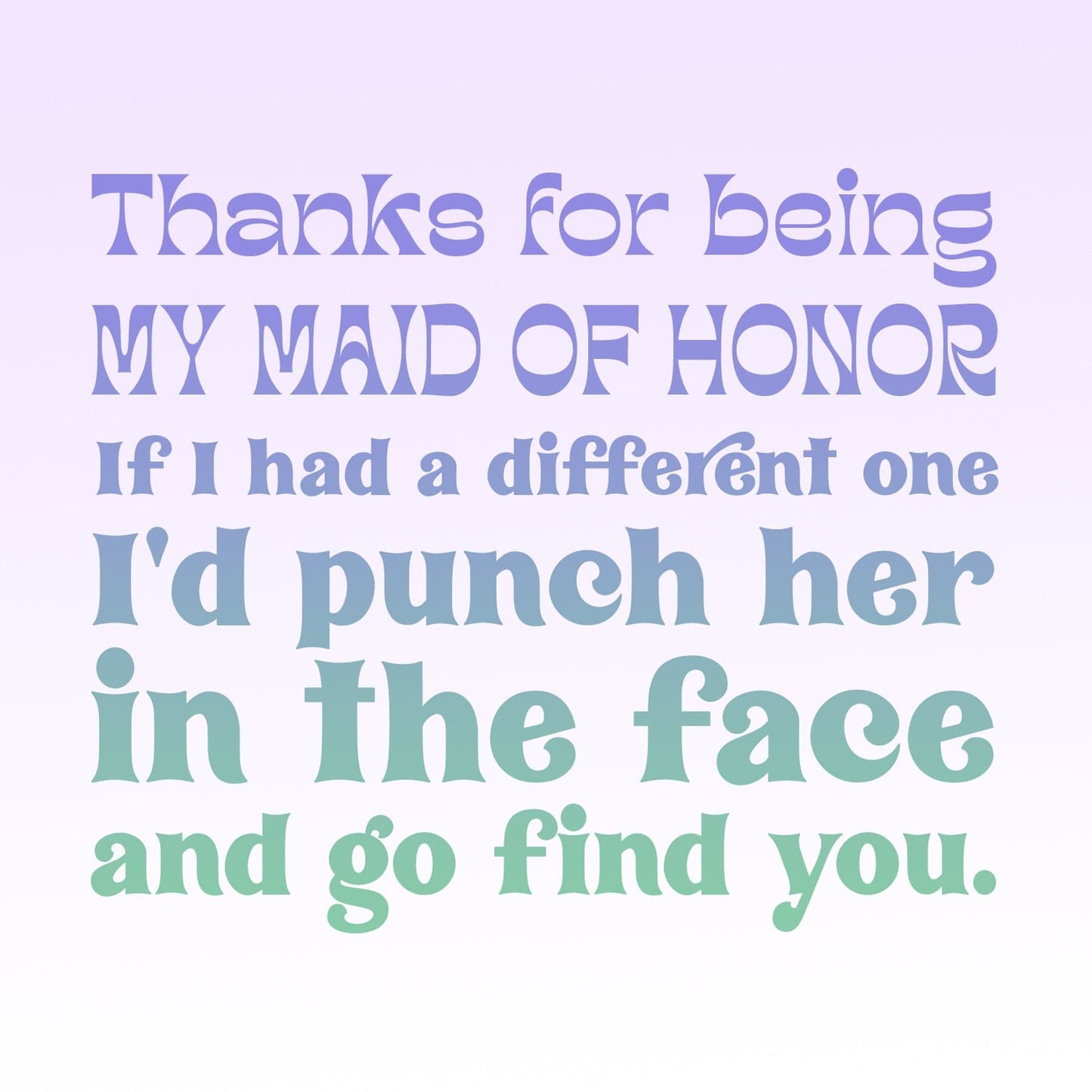 Maid of Honor Double Circle Necklace Spa Gift Box