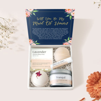 Maid of Honor Spa Gift Box
