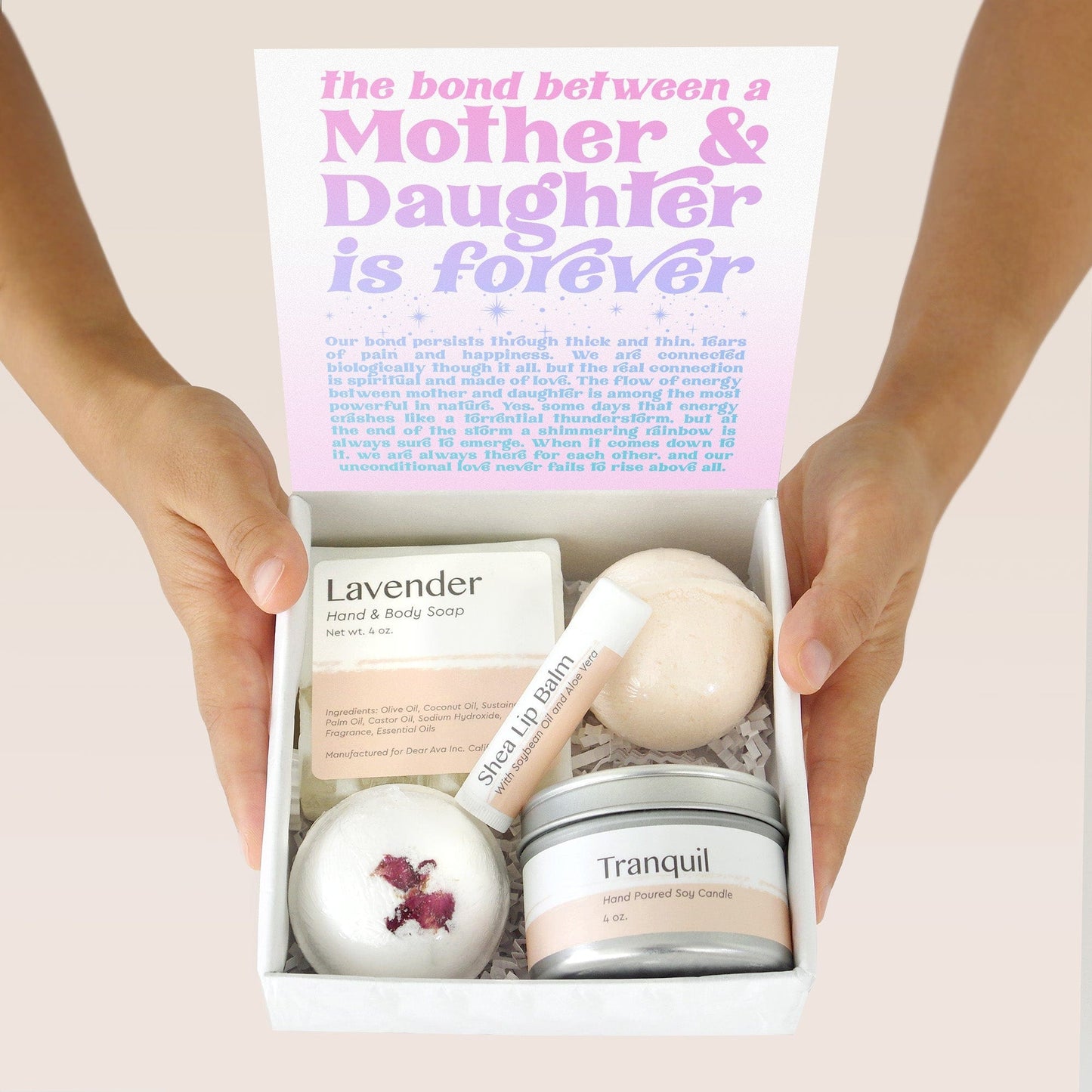 Mother & Daughter Double Circle Necklace Gift Box Set