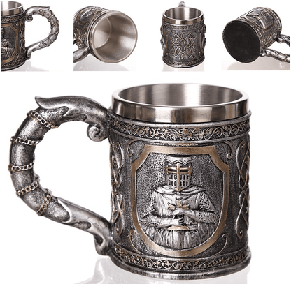 Templar Beer Stainless Steel Mug