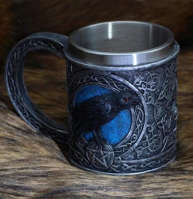 Viking Odin Raven Stainless Steel Mug