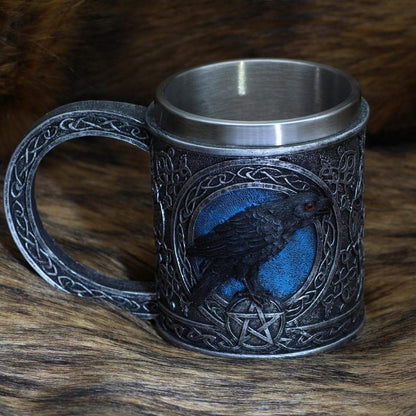 Viking Odin Raven Stainless Steel Mug