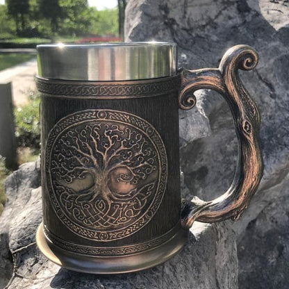 Viking Yggdrasil Tree of Life Tankard Mug
