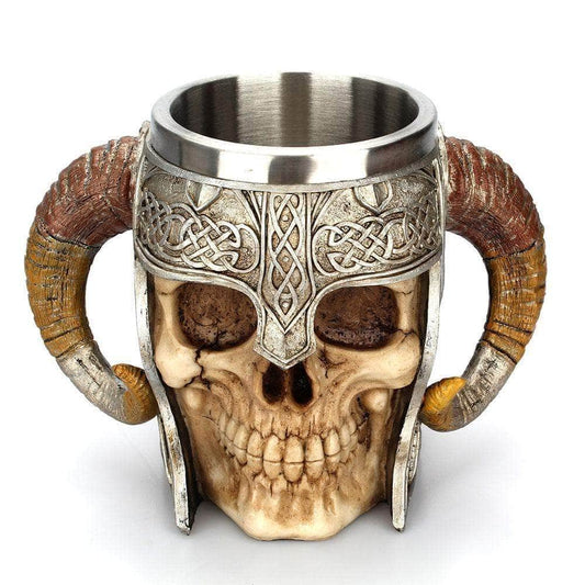 Vikings Goat Horns Stainless Steel Mug - Bundles