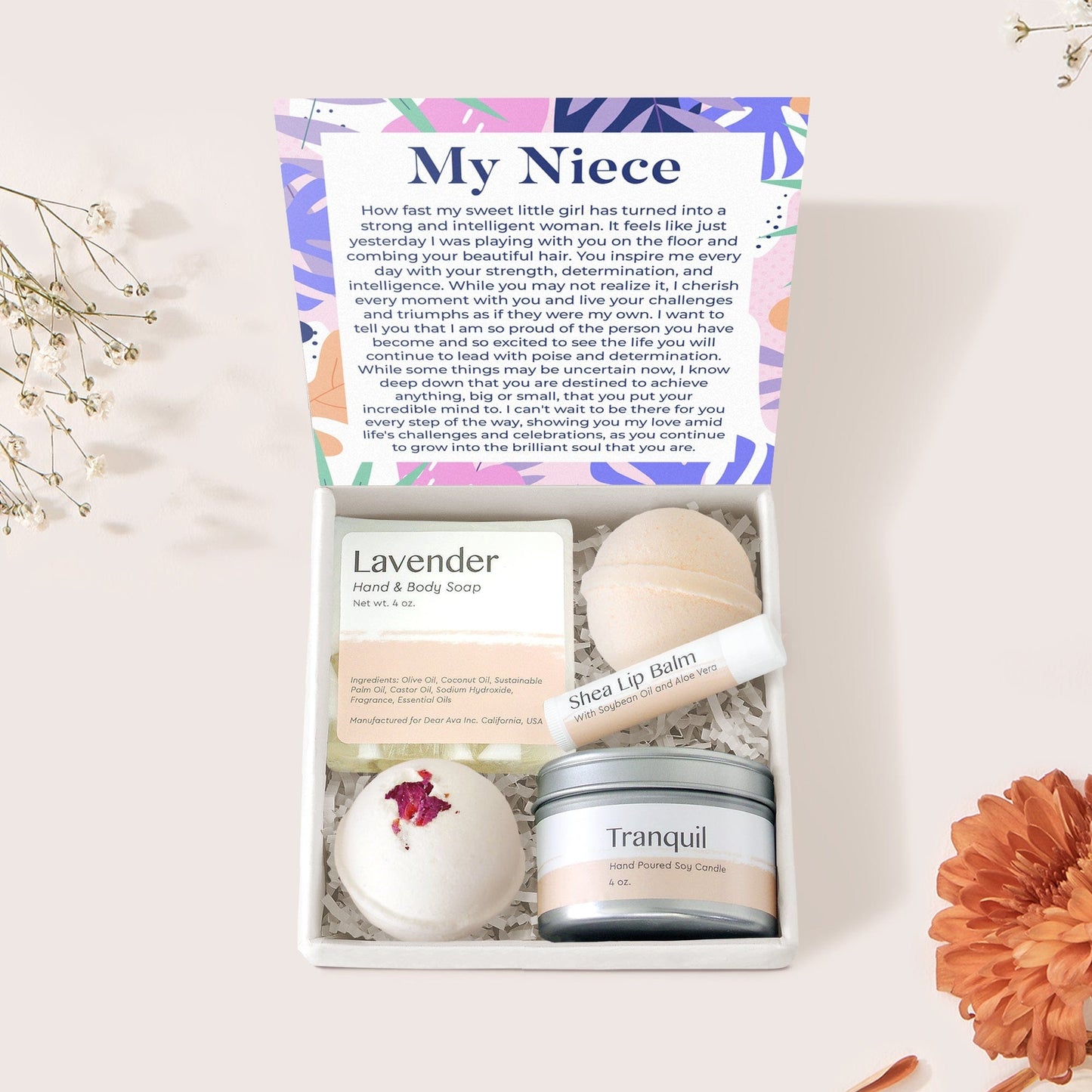 Niece Pearl Necklace Gift Box Set