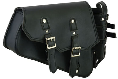 Right Side Synthetic Leather Swing Arm Bag w/Bottle Holder