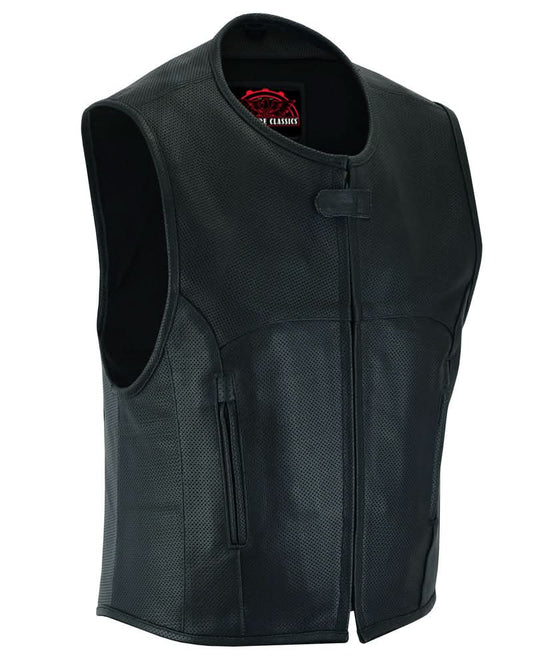 Men's Updated Perforated SWAT Team Style Vest - Black