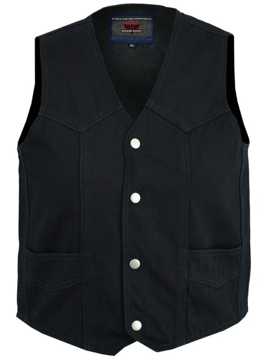 Kid's Denim Plain Side Vest