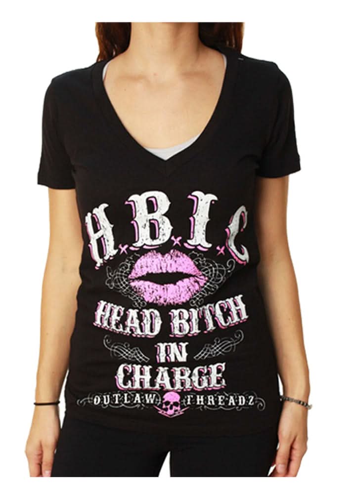 Women's HBIC V-Neck T-Shirt