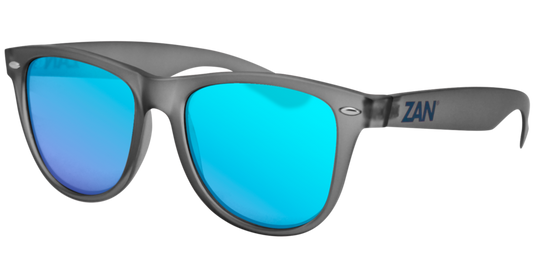 EZMT3 Minty Matte Gray Frame, Smoked Blue Mirror Lens