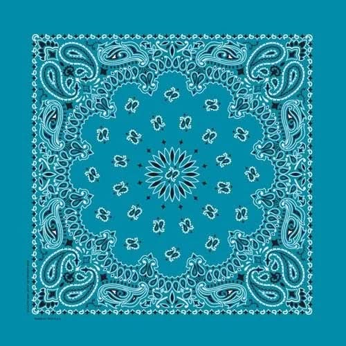 NT4412 Bandana Paisley Turquoise
