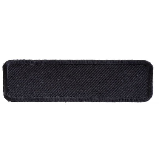 P434 Black 4 Inch Rectangular Blank Patch