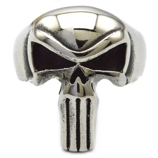 R33 Punisher Skull Stainless Steel Biker Ring