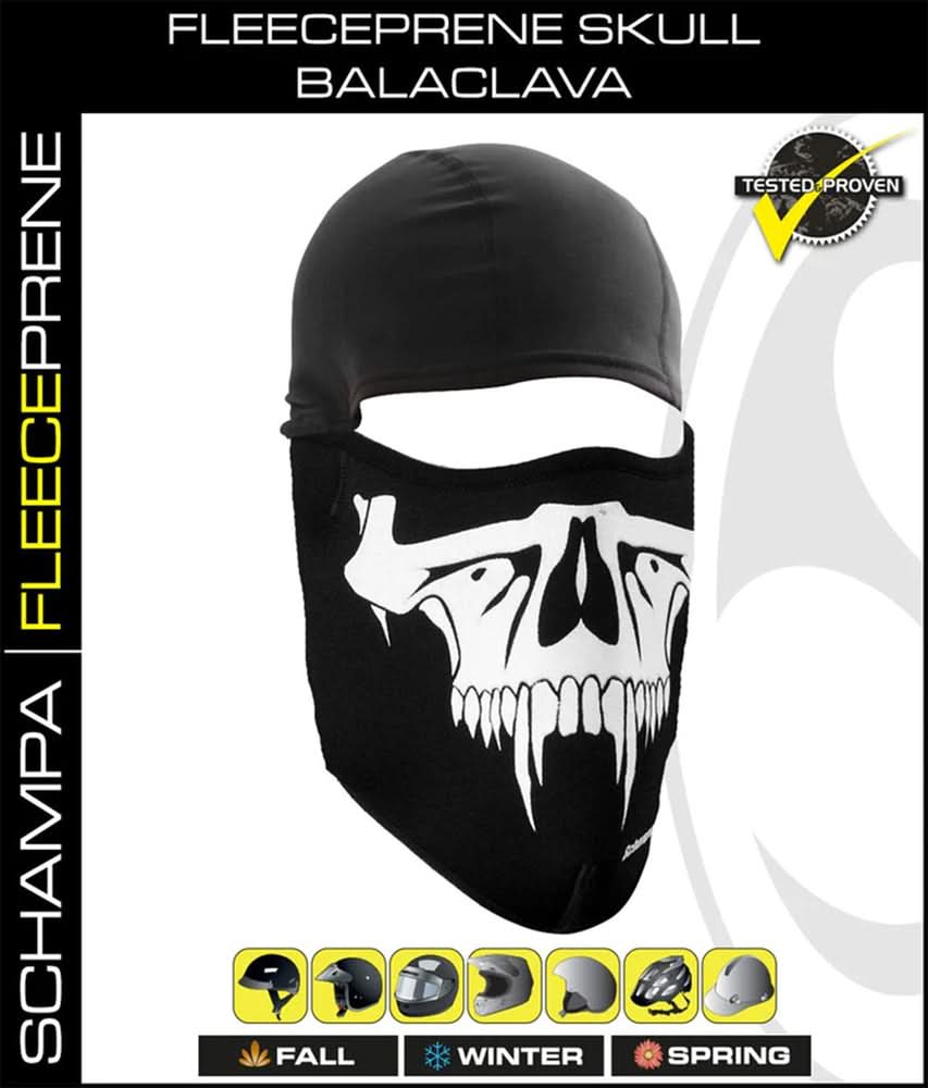 BLCLV1 Fleeceprene Skull Balaclava