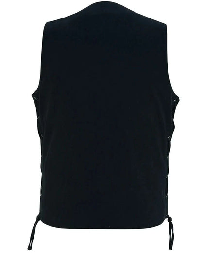 Men's Ten Pocket Denim Utility Vest - TALL