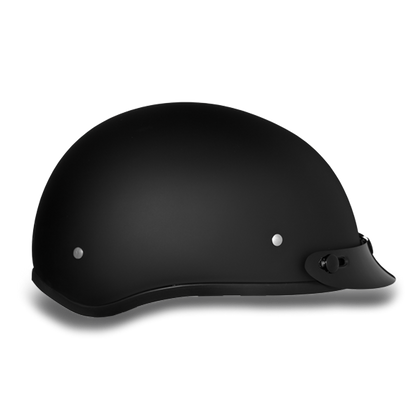 D1-B DOT Approved Daytona Skull Cap Helmet – Dull Black