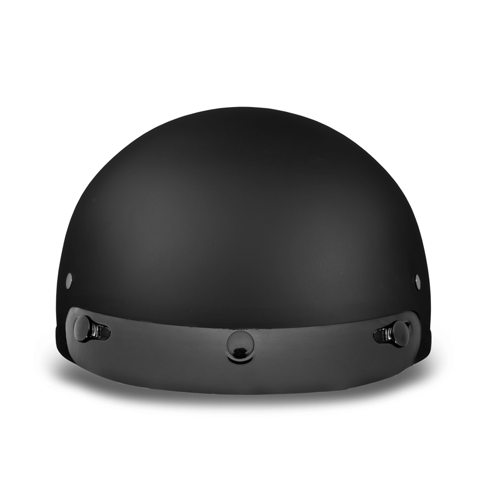 D1-B DOT Approved Daytona Skull Cap Helmet – Dull Black
