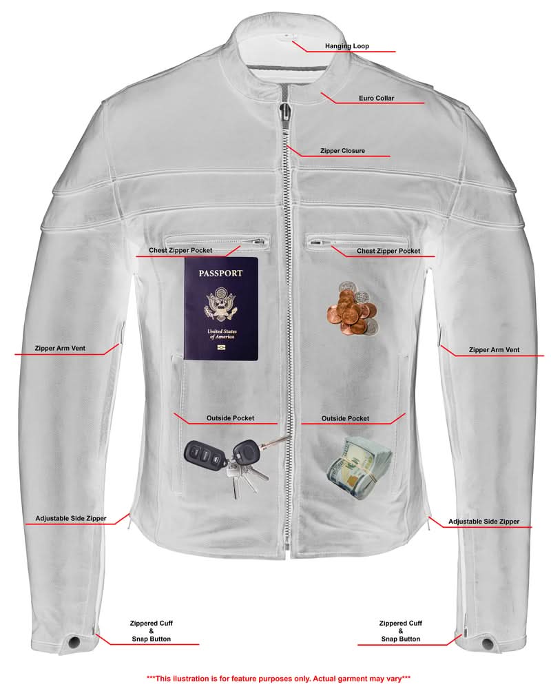 Speedster Black Men's Leather Motorcycle Jacket