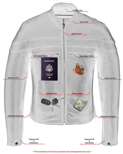 Speedster Black Men's Leather Motorcycle Jacket