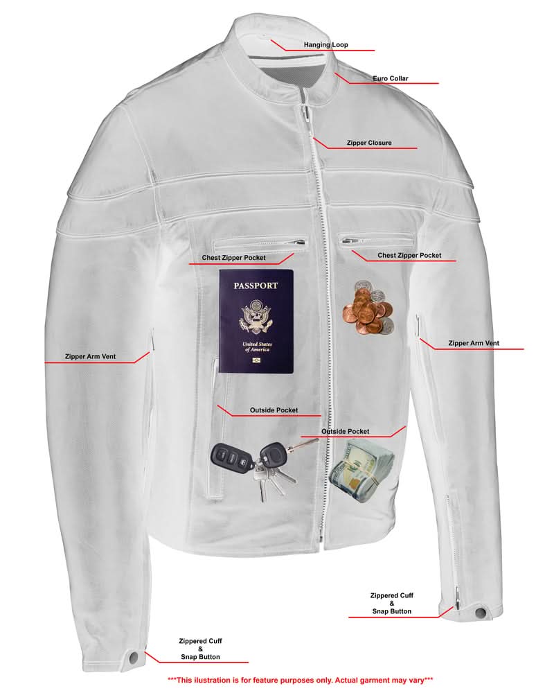 Speedster Black Men's Leather Motorcycle Jacket