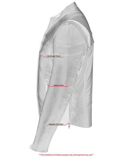 Speedster Black Men's Leather Motorcycle Jacket