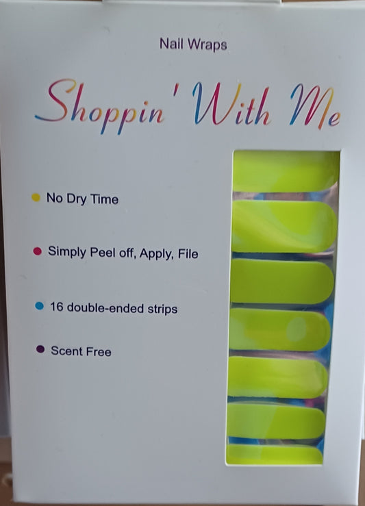 Neon Yellow Nail Wraps