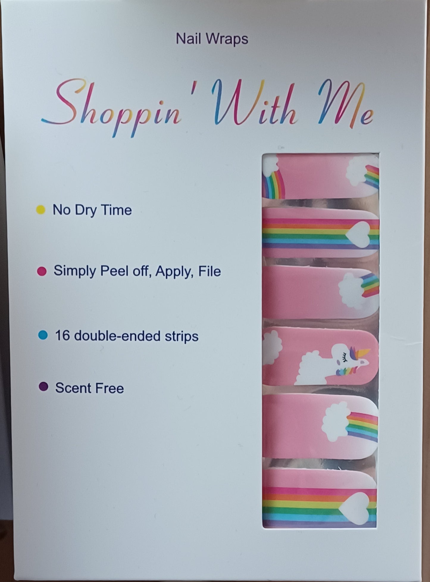 Pink Unicorn Nail Wraps