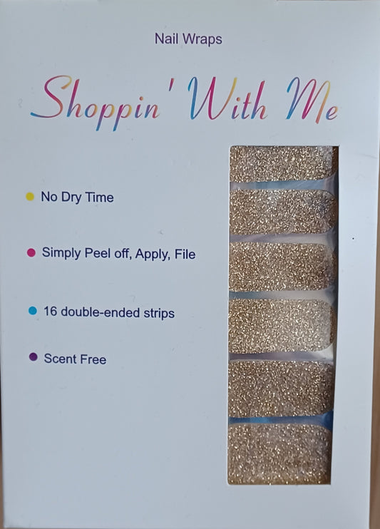 Champagne Wishes Glitter Nail Wraps