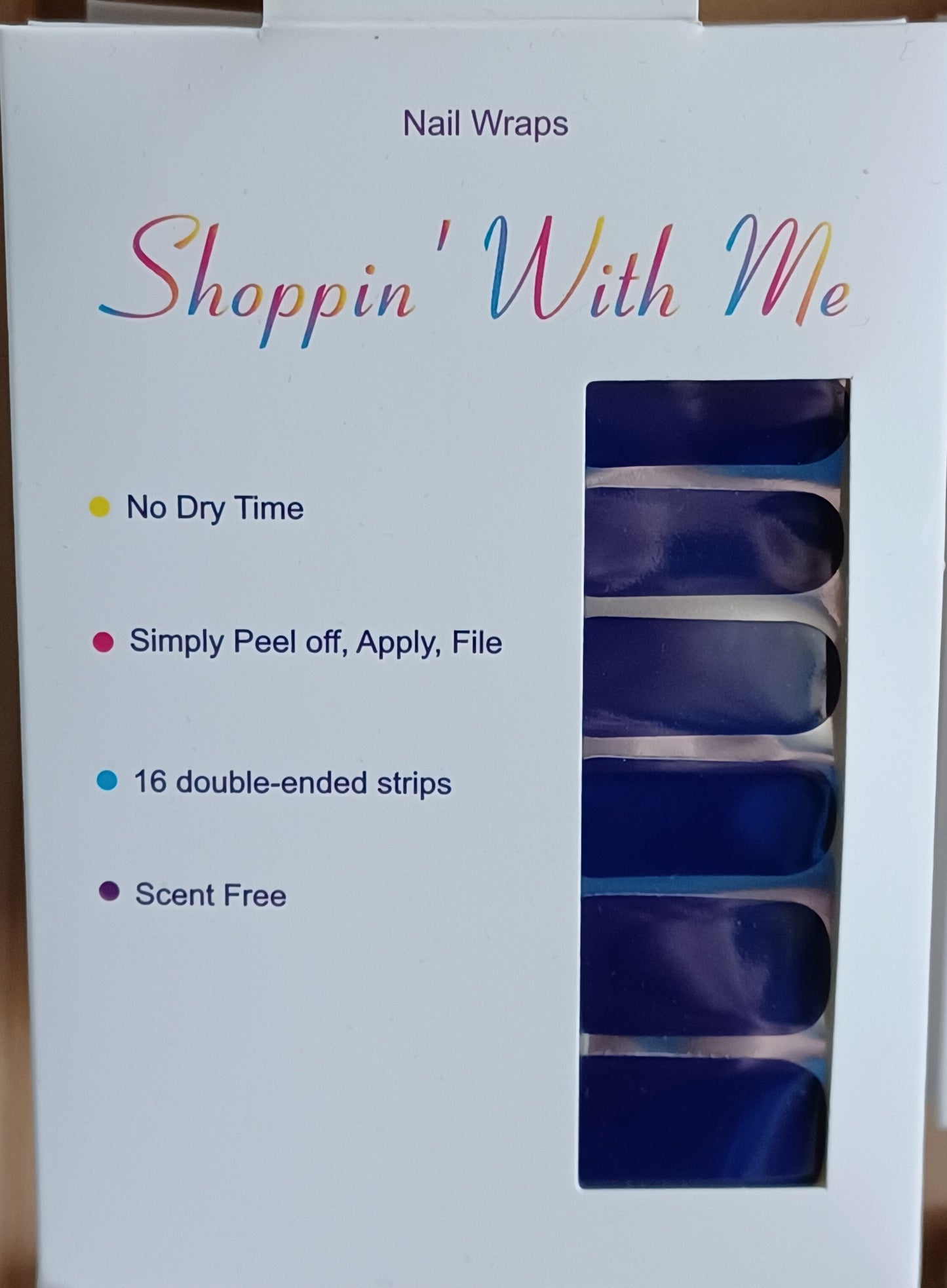 Navy Nail Wraps