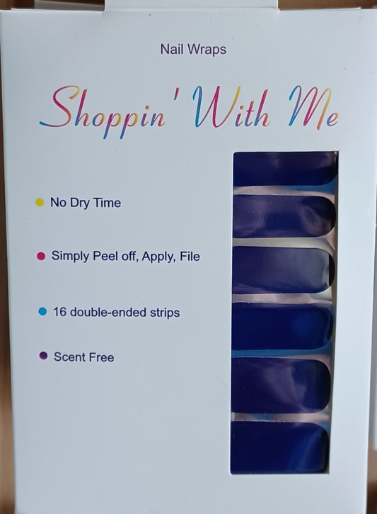 Navy Nail Wraps