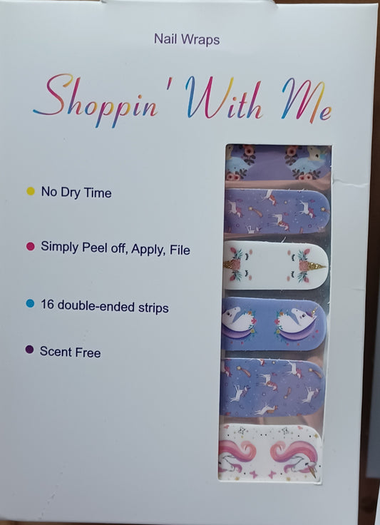 Musical Unicorns Nail Wraps