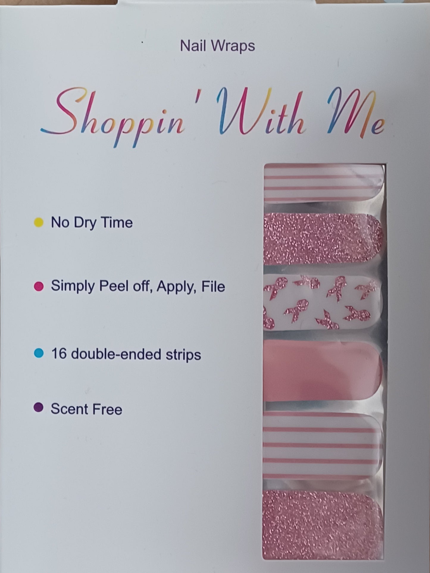 Pink for a Cure Nail Wraps