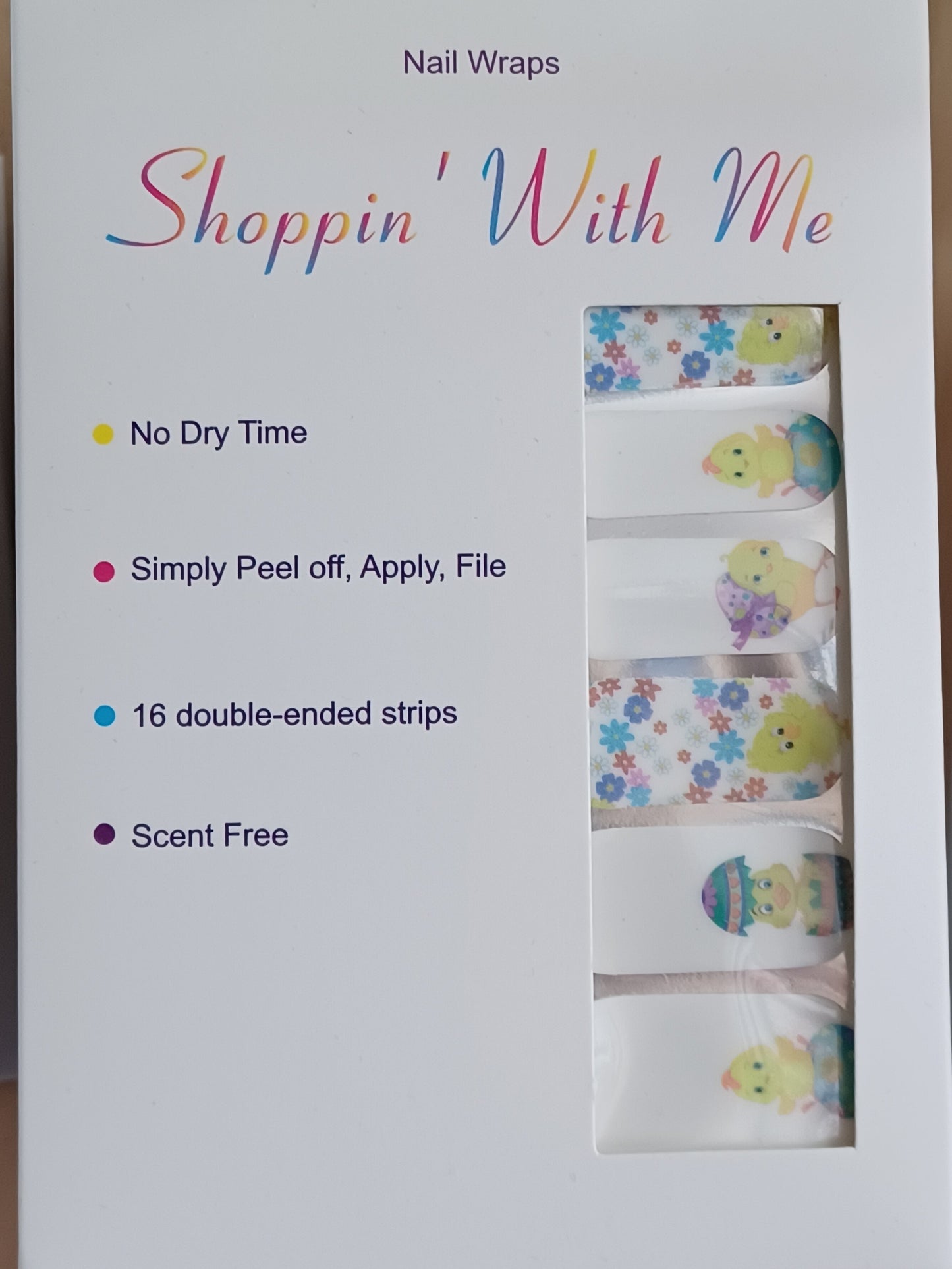 Cute Easter Chick Nail Wraps