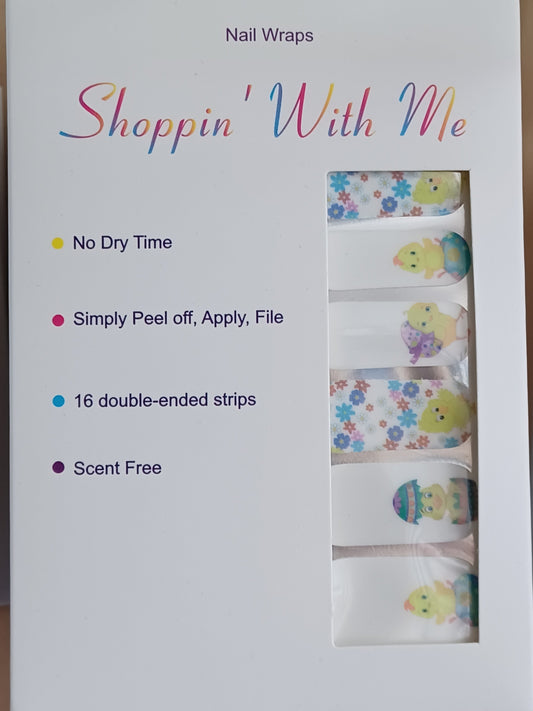 Cute Easter Chick Nail Wraps