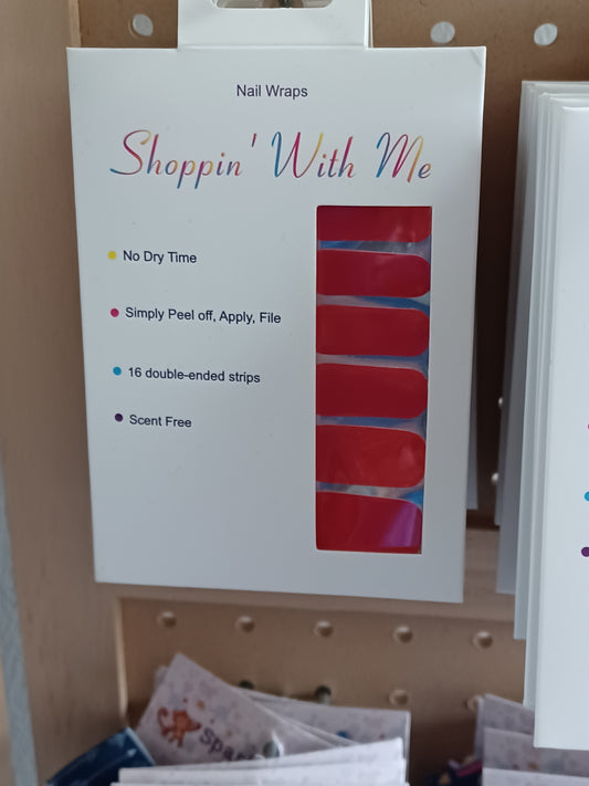 Red Nail Wraps