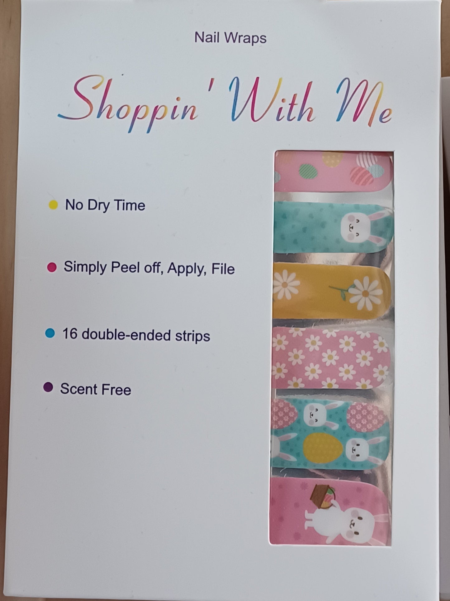 Bunnies and Daisies Nail Wraps