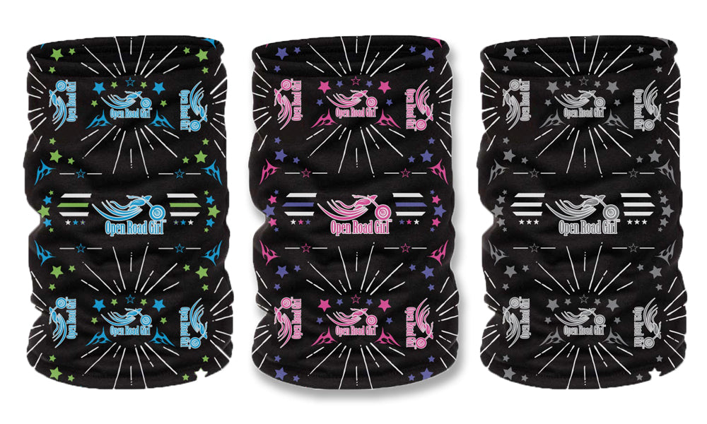 Star Open Road Girl Neck Gaiter 4 Colors