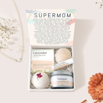 Single Mom Pearl Necklace Gift Box Set