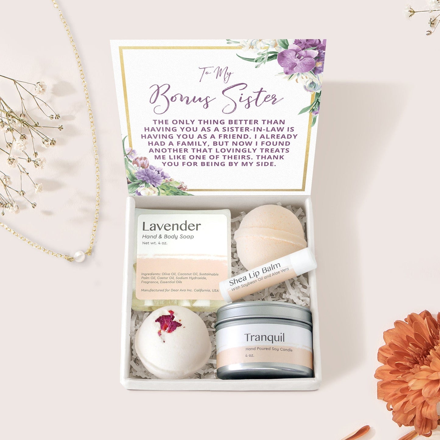 Sister of the Groom Spa Gift Box