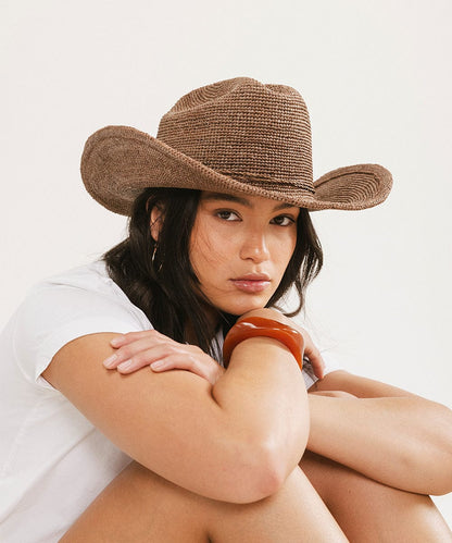Ames Packable Straw Cowboy Hat