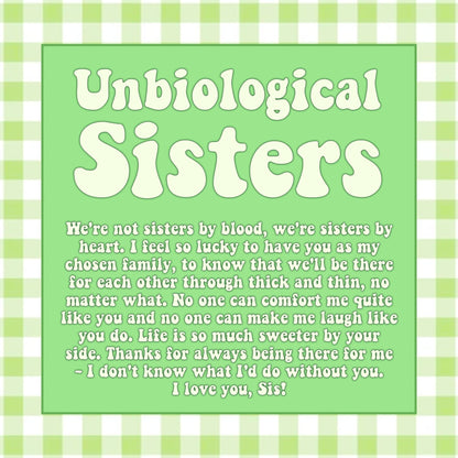 Unbiological Sisters Double Circle Necklace Spa Gift Box Set