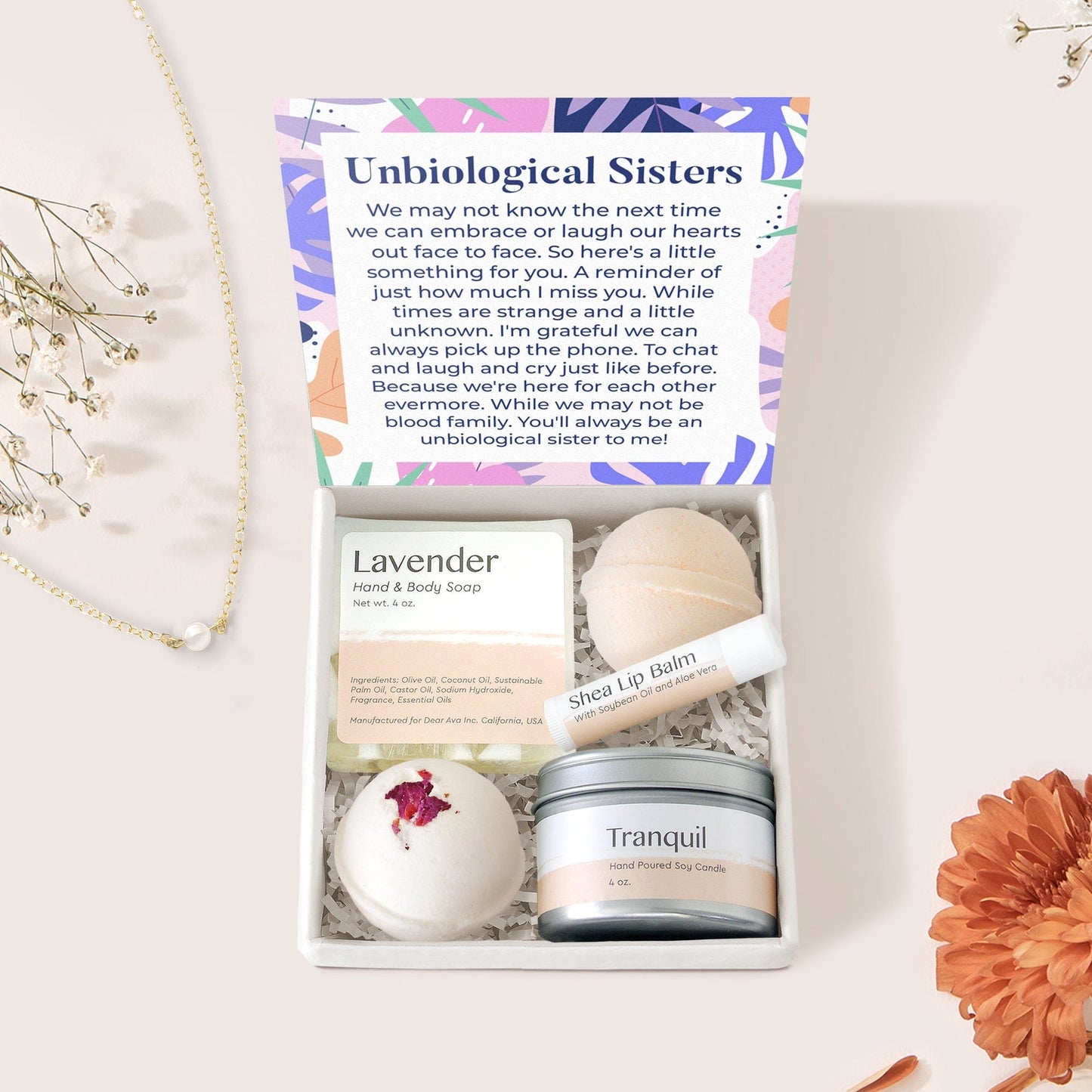 Unbiological Sisters Pearl Necklace Gift Box Set