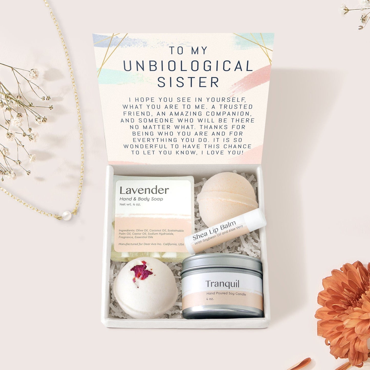 Unbiological Sisters Pearl Necklace Gift Box Set